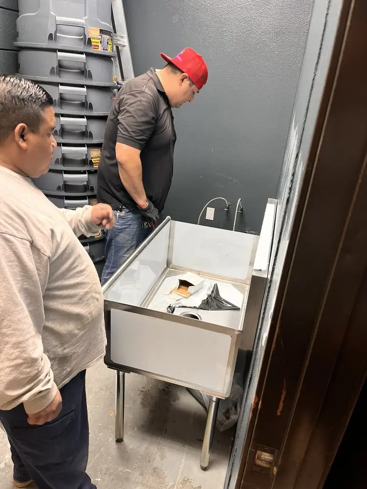 Commercial plumbing and sink installation in Bellbrook